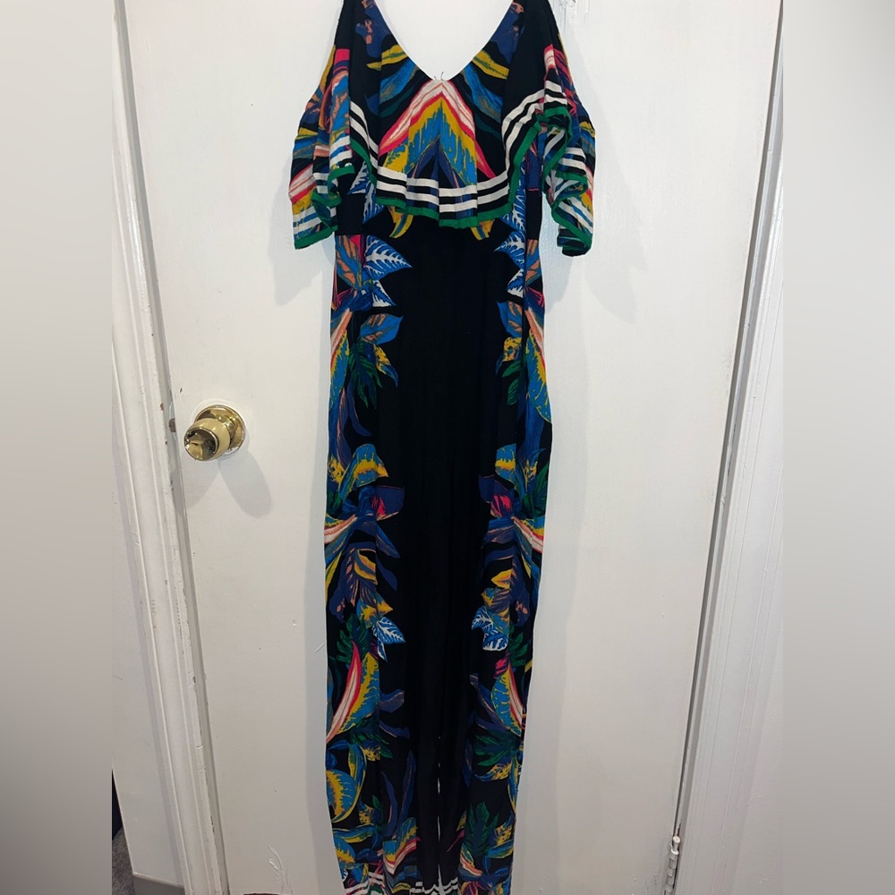Black/Multi Color Design Jumpsuit - Small - image 3